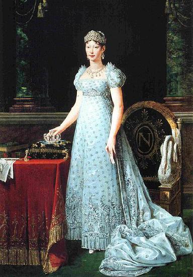Robert Lefevre Portrait of Marie-Louise of Austria, wife of Napoleon and empress of France Norge oil painting art